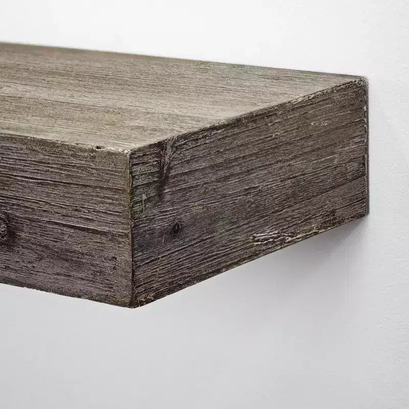 Étagère murale flottante en bois rustique, grise, 20 cm x 91 cm