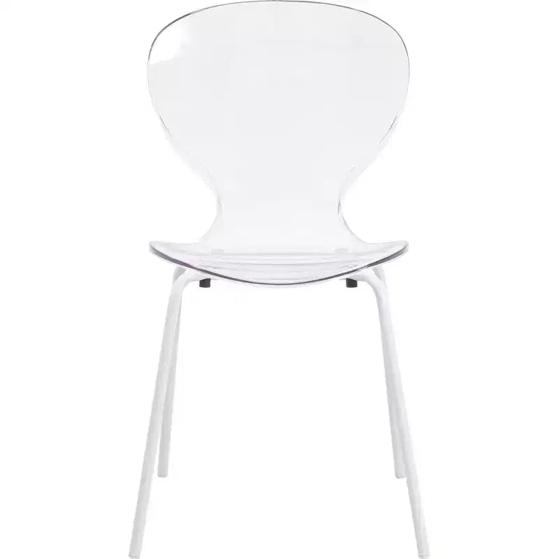 Ensemble de salle à manger 5 pièces Table à manger ronde, 4 chaises de salle à manger en plastique pieds blancs