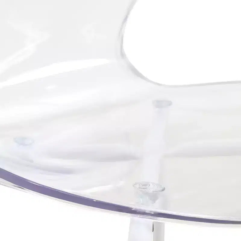 Ensemble de salle à manger 5 pièces Table à manger ronde, 4 chaises de salle à manger en plastique pieds blancs