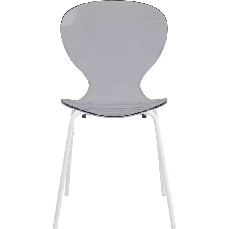 Ensemble de salle à manger 5 pièces Table à manger ronde, 4 chaises de salle à manger en plastique pieds blancs