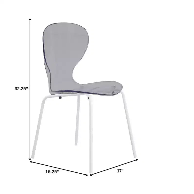 Ensemble de salle à manger 5 pièces Table à manger ronde, 4 chaises de salle à manger en plastique pieds blancs