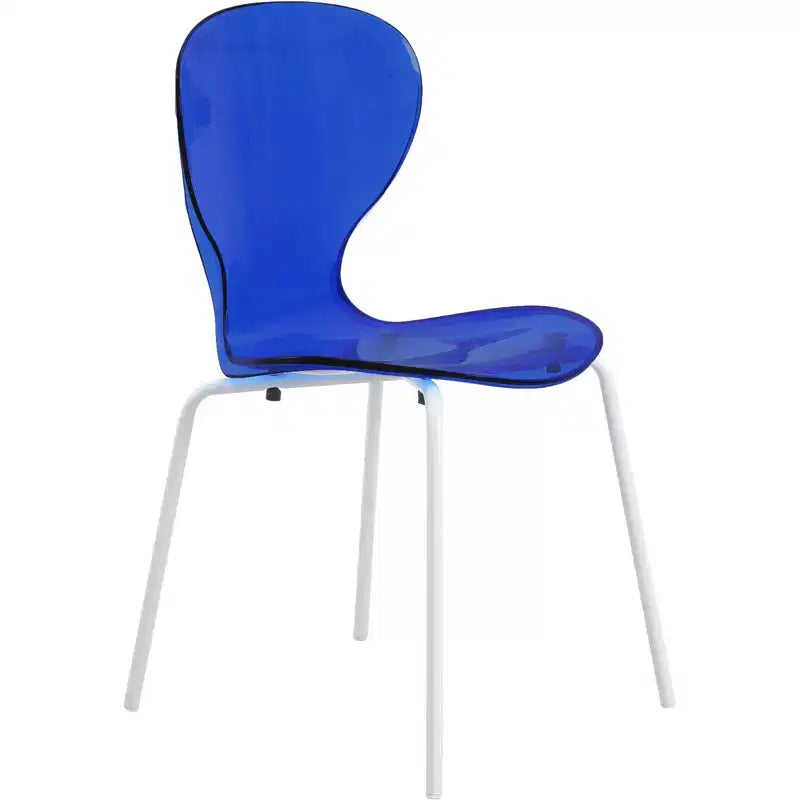 Ensemble de salle à manger 5 pièces Table à manger ronde, 4 chaises de salle à manger en plastique pieds blancs