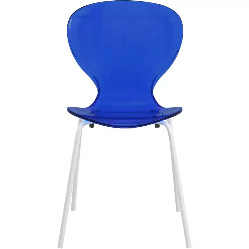 Ensemble de salle à manger 5 pièces Table à manger ronde, 4 chaises de salle à manger en plastique pieds blancs