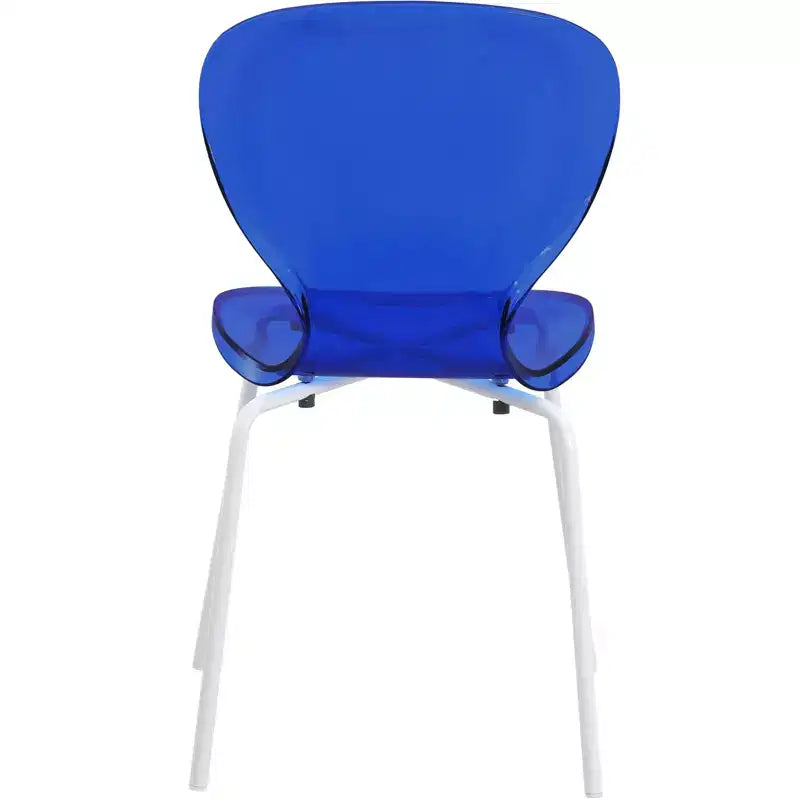 Ensemble de salle à manger 5 pièces Table à manger ronde, 4 chaises de salle à manger en plastique pieds blancs