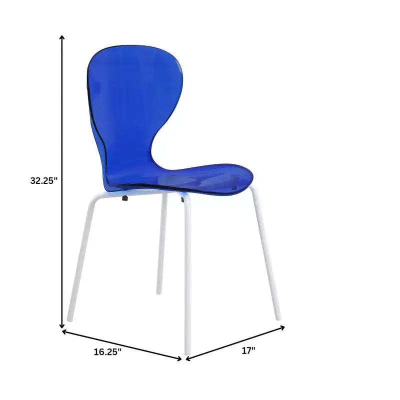 Ensemble de salle à manger 5 pièces Table à manger ronde, 4 chaises de salle à manger en plastique pieds blancs
