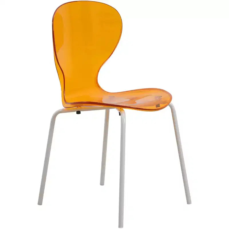 Ensemble de salle à manger 5 pièces Table à manger ronde, 4 chaises de salle à manger en plastique pieds blancs