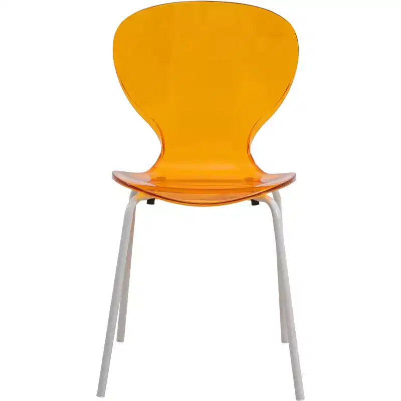 Ensemble de salle à manger 5 pièces Table à manger ronde, 4 chaises de salle à manger en plastique pieds blancs