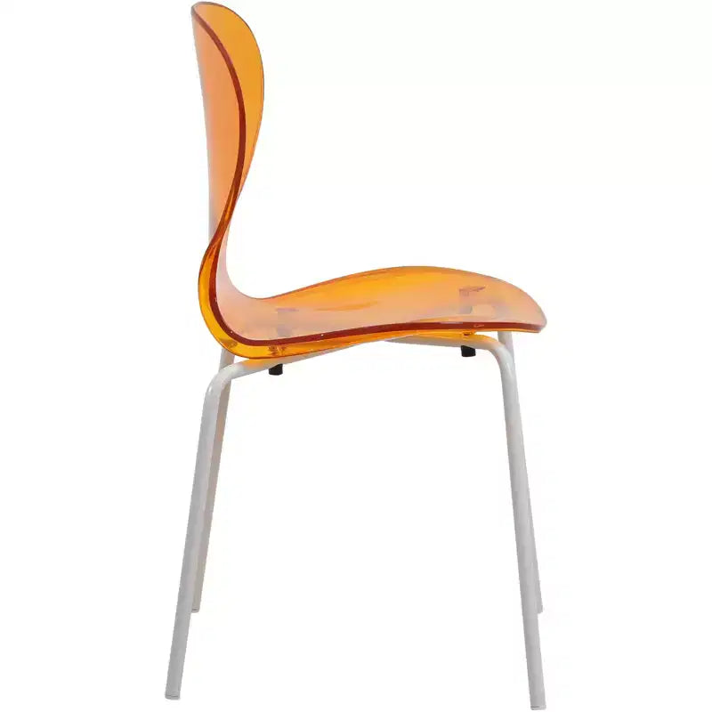 Ensemble de salle à manger 5 pièces Table à manger ronde, 4 chaises de salle à manger en plastique pieds blancs
