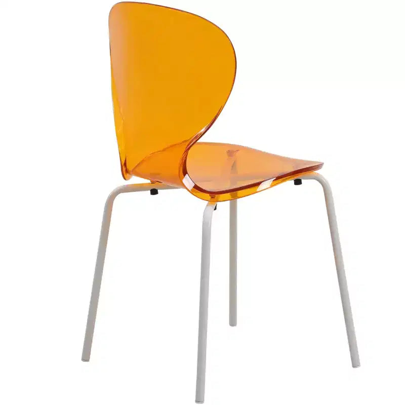 Ensemble de salle à manger 5 pièces Table à manger ronde, 4 chaises de salle à manger en plastique pieds blancs