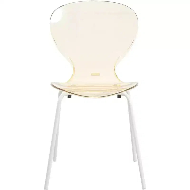 Ensemble de salle à manger 5 pièces Table à manger ronde, 4 chaises de salle à manger en plastique pieds blancs