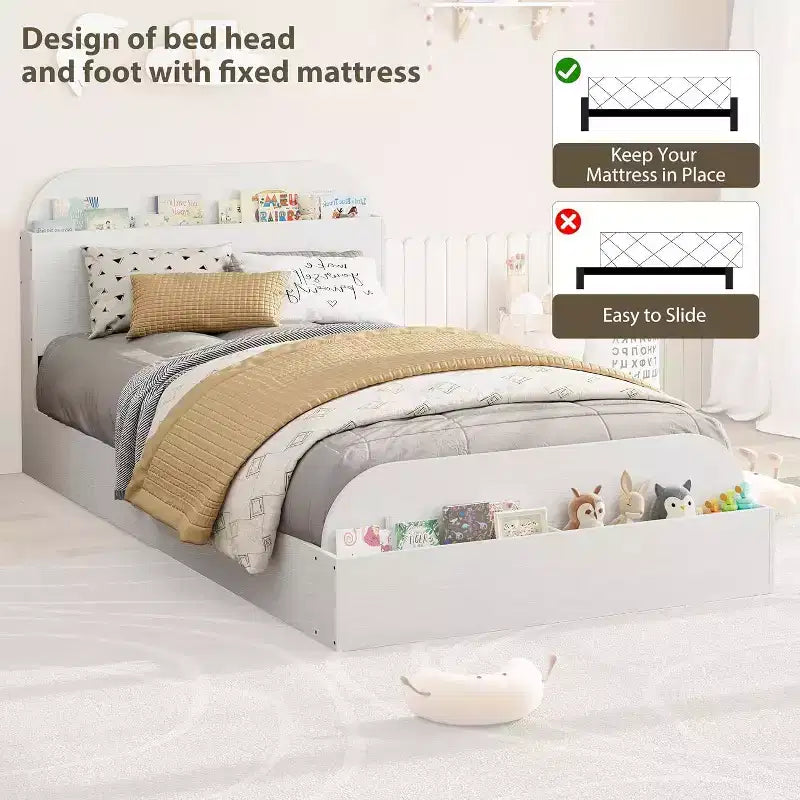Lit de repos double avec lit gigogne, cadre de canapé-lit rembourré avec tiroirs de rangement, lit de canapé moderne pour salon ou chambre à coucher