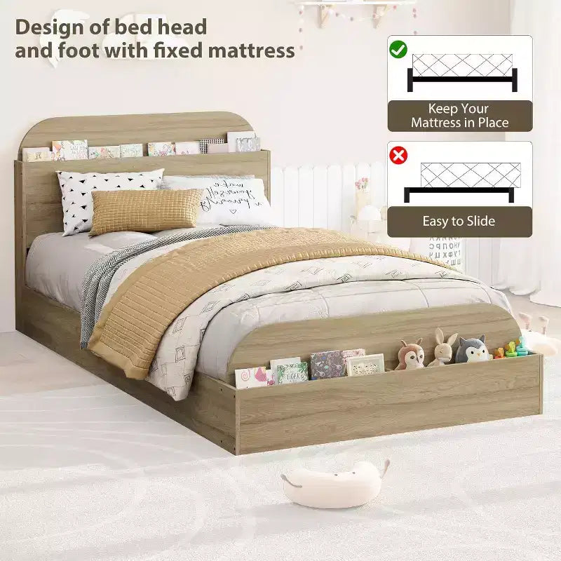 Lit de repos double avec lit gigogne, cadre de canapé-lit rembourré avec tiroirs de rangement, lit de canapé moderne pour salon ou chambre à coucher