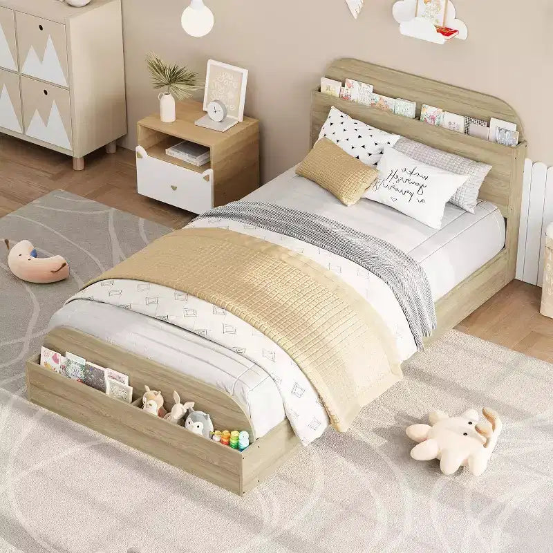 Lit de repos double avec lit gigogne, cadre de canapé-lit rembourré avec tiroirs de rangement, lit de canapé moderne pour salon ou chambre à coucher