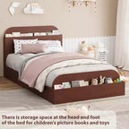 Lit de repos double avec lit gigogne, cadre de canapé-lit rembourré avec tiroirs de rangement, lit de canapé moderne pour salon ou chambre à coucher