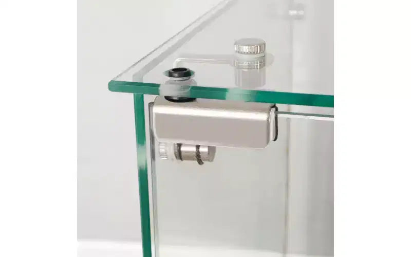 Vitrine en verre trempé, Cave à vin, Meuble de classement, Bande lumineuse Bluetooth, Roulettes pivotantes verrouillables, Salon, Chambre, Bureau, Blanc