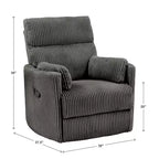 Fauteuil inclinable pivotant et coulissant manuel