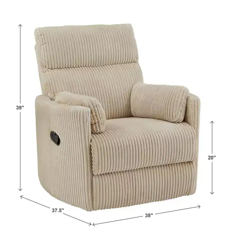 Fauteuil inclinable pivotant et coulissant manuel