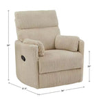 Fauteuil inclinable pivotant et coulissant manuel