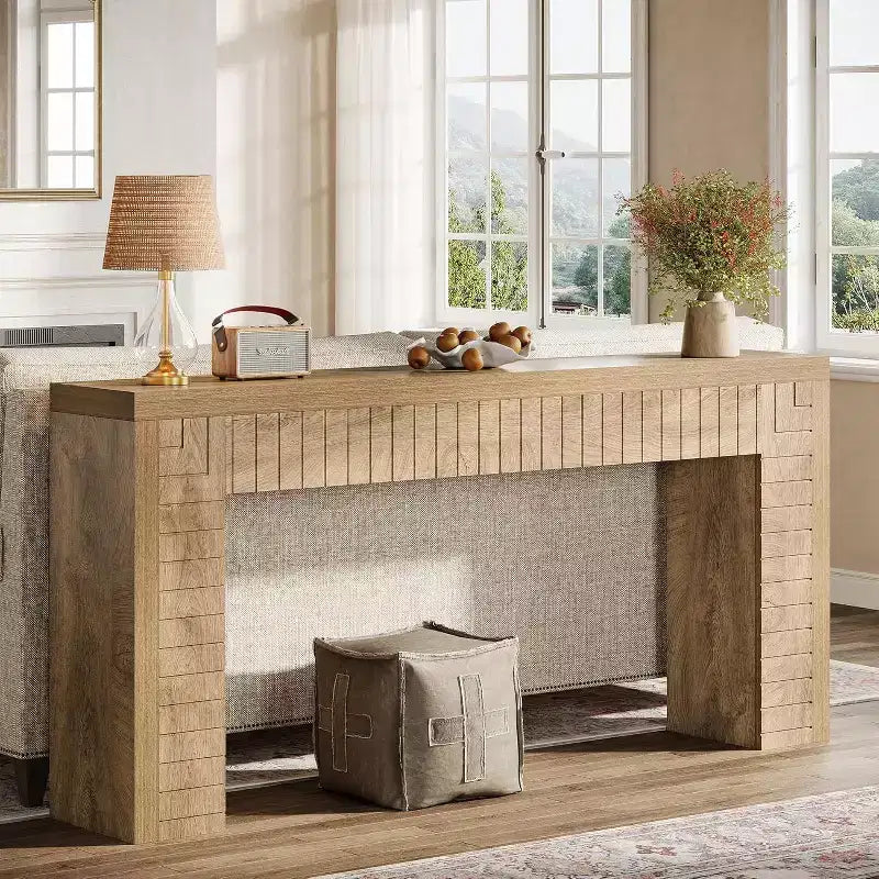 Console extra longue de 180 cm pour entrée, table d'appoint étroite derrière le canapé, convient pour couloir, foyer, salon