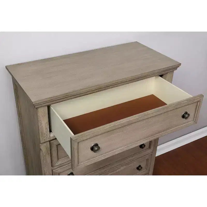Ensemble 2 pièces lit Queen et commode gris