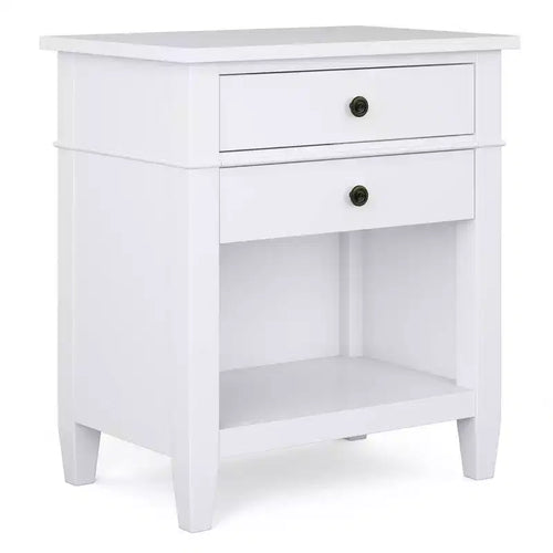 24" Sterling Solid Wood Nightstand White - WyndenHall
