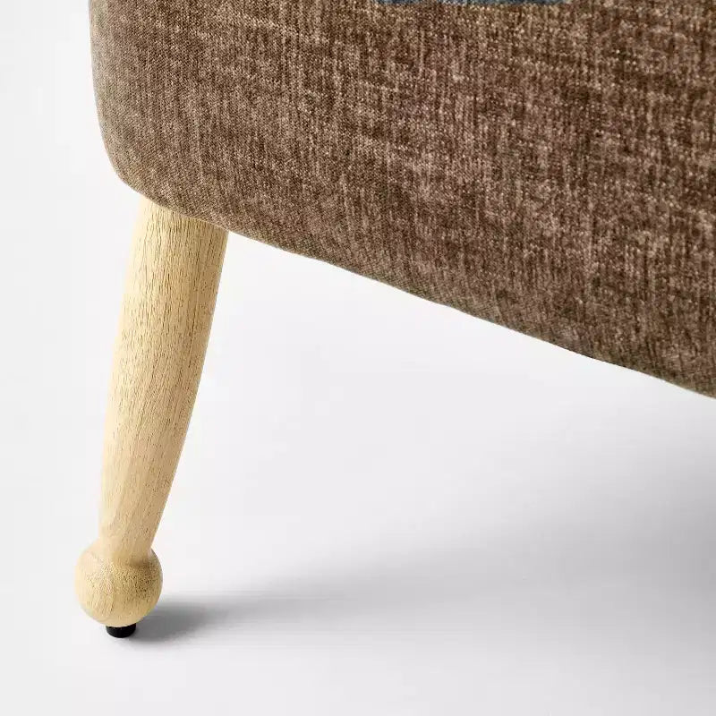 Banc en bois rembourré Bois naturel/Marron foncé™ conçu avec