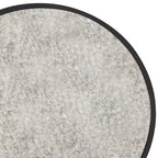Table d'appoint ronde avec miroir, finition noire antique, aucun assemblage requis, cadre en métal