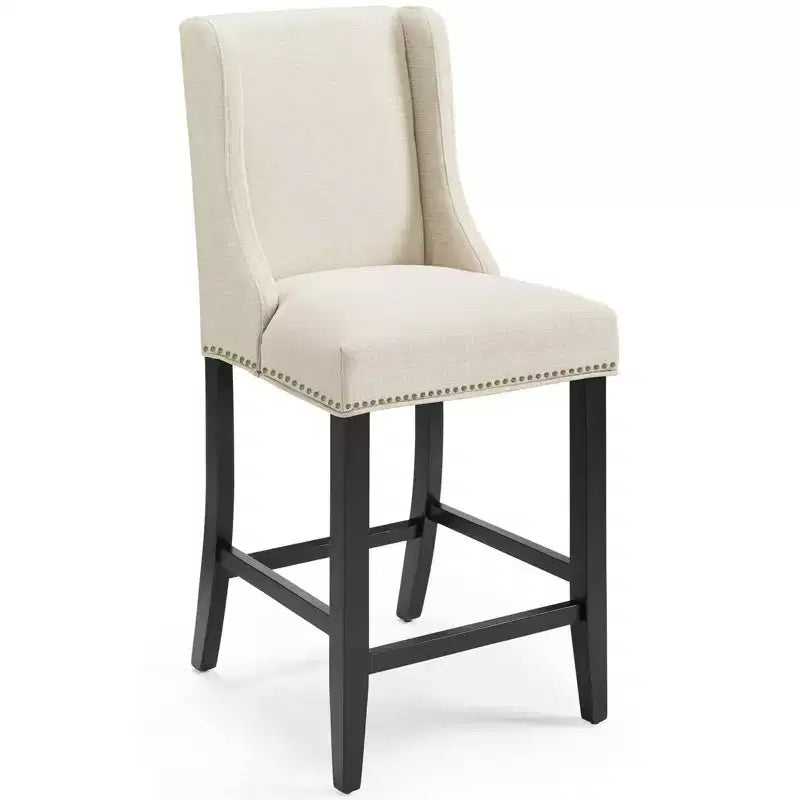 Lot de 2 tabourets de bar rembourrés hauteur comptoir