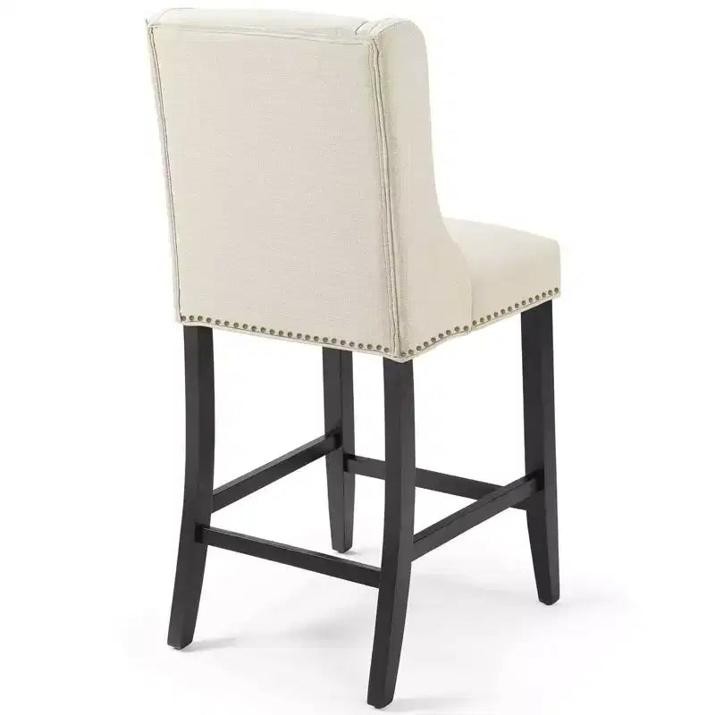 Lot de 2 tabourets de bar rembourrés hauteur comptoir