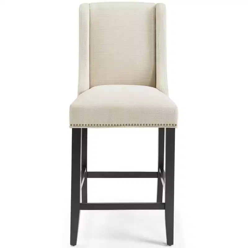 Lot de 2 tabourets de bar rembourrés hauteur comptoir
