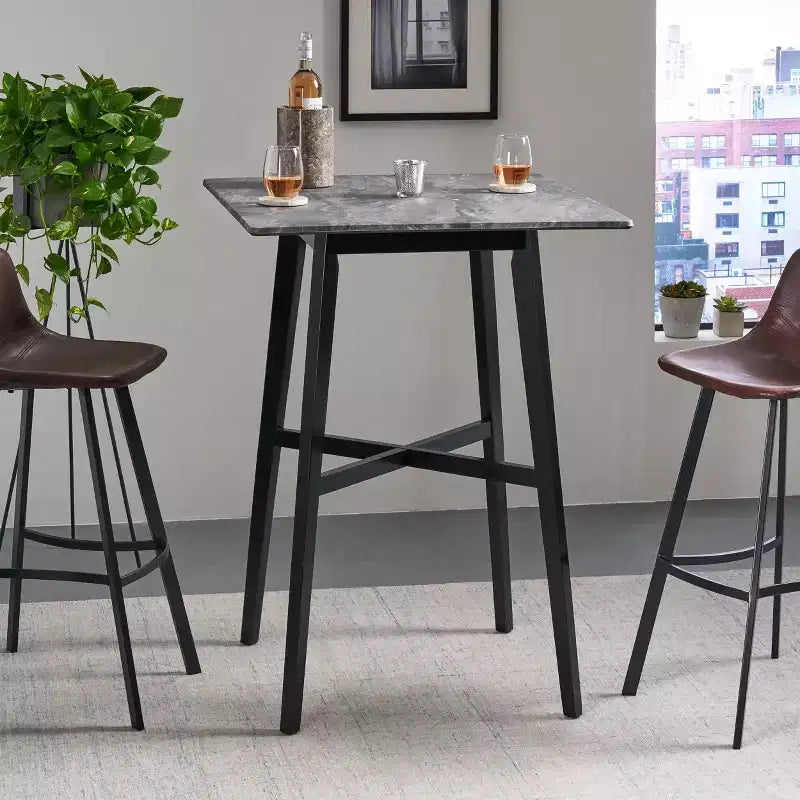 Table de bar moderne carrée 31