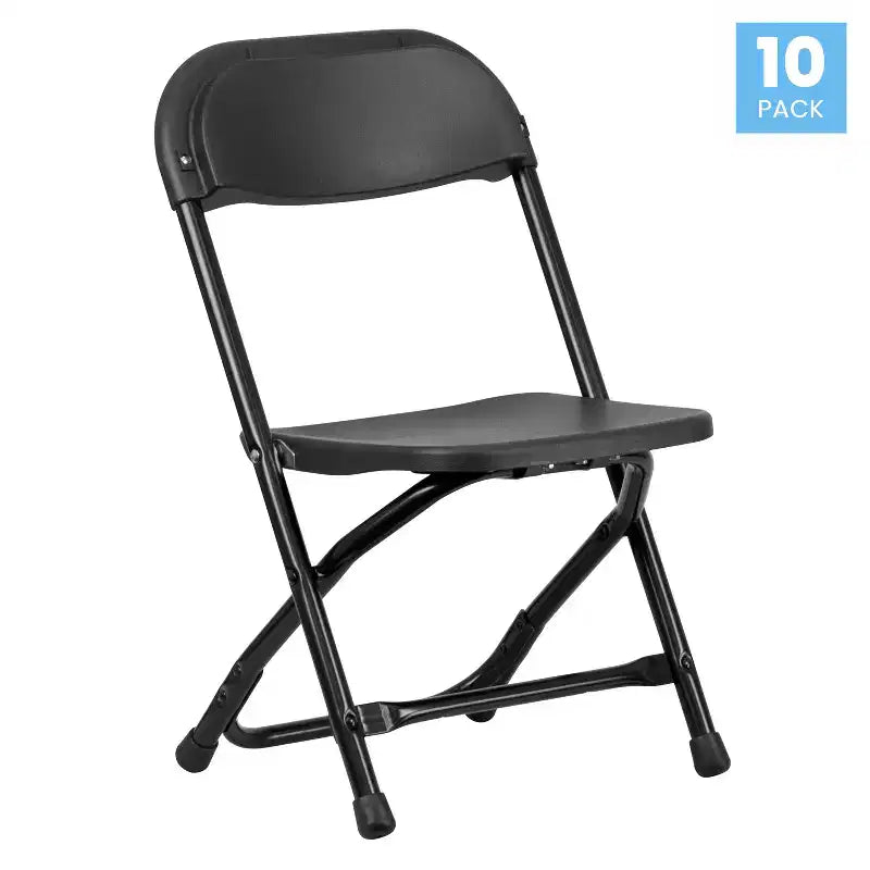 Chaise pliante en plastique pour enfants, lot de 10