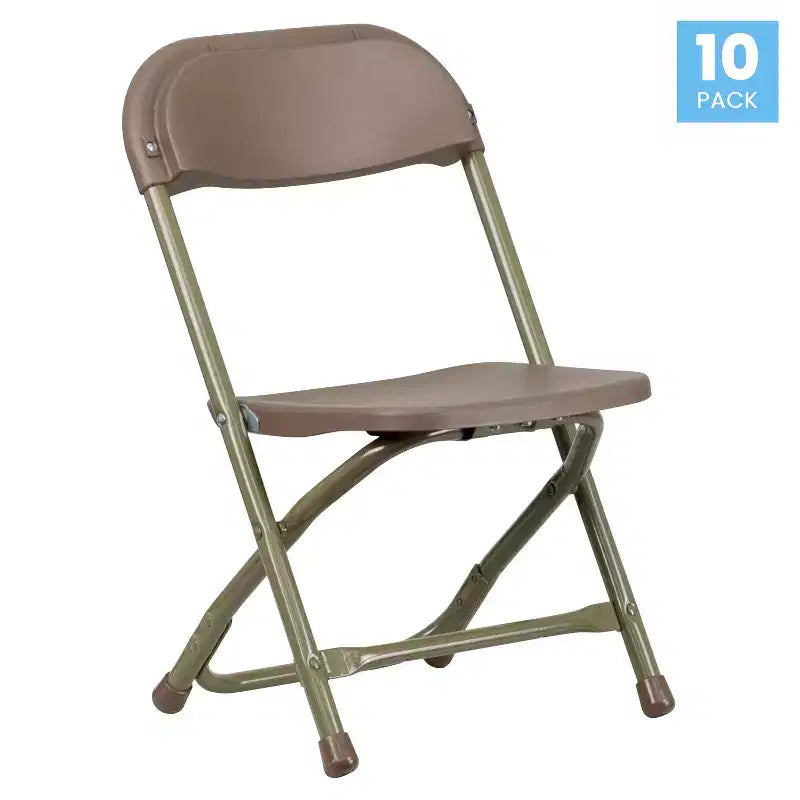 Chaise pliante en plastique pour enfants, lot de 10