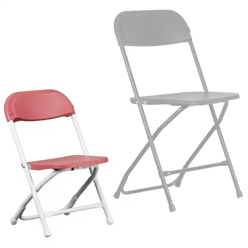 Chaise pliante en plastique pour enfants, lot de 10