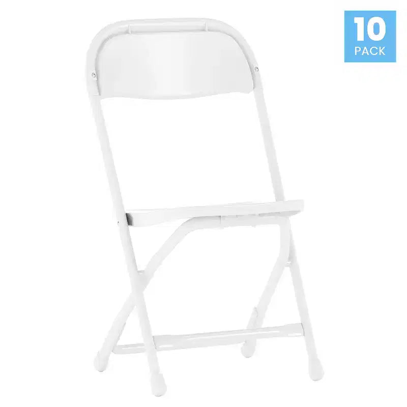Chaise pliante en plastique pour enfants, lot de 10