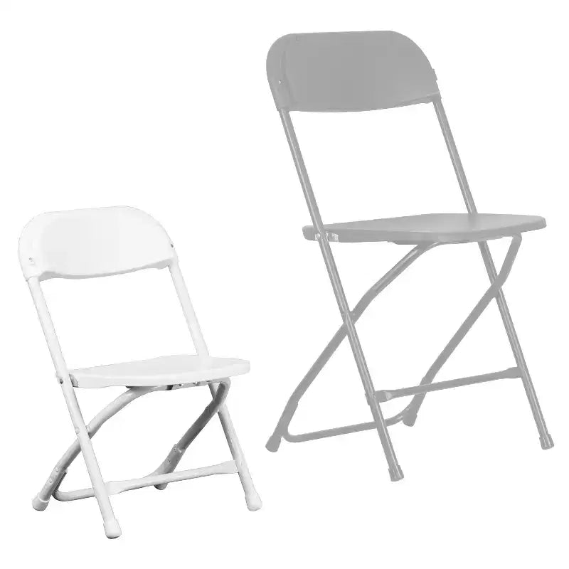 Chaise pliante en plastique pour enfants, lot de 10
