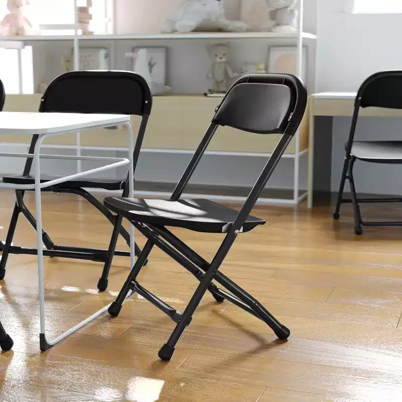 Chaise pliante en plastique pour enfants, lot de 10