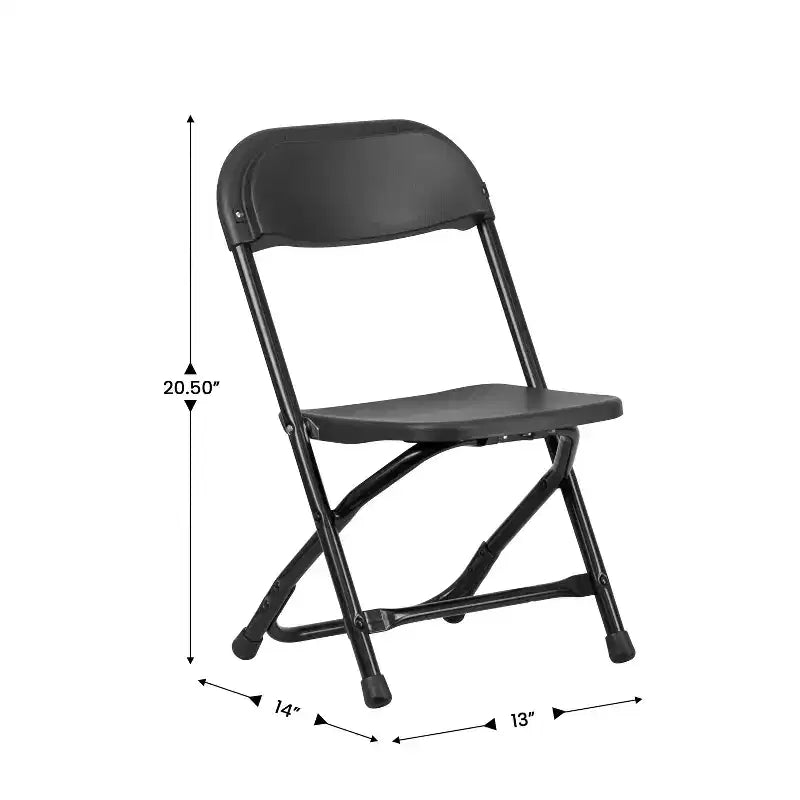 Chaise pliante en plastique pour enfants, lot de 10