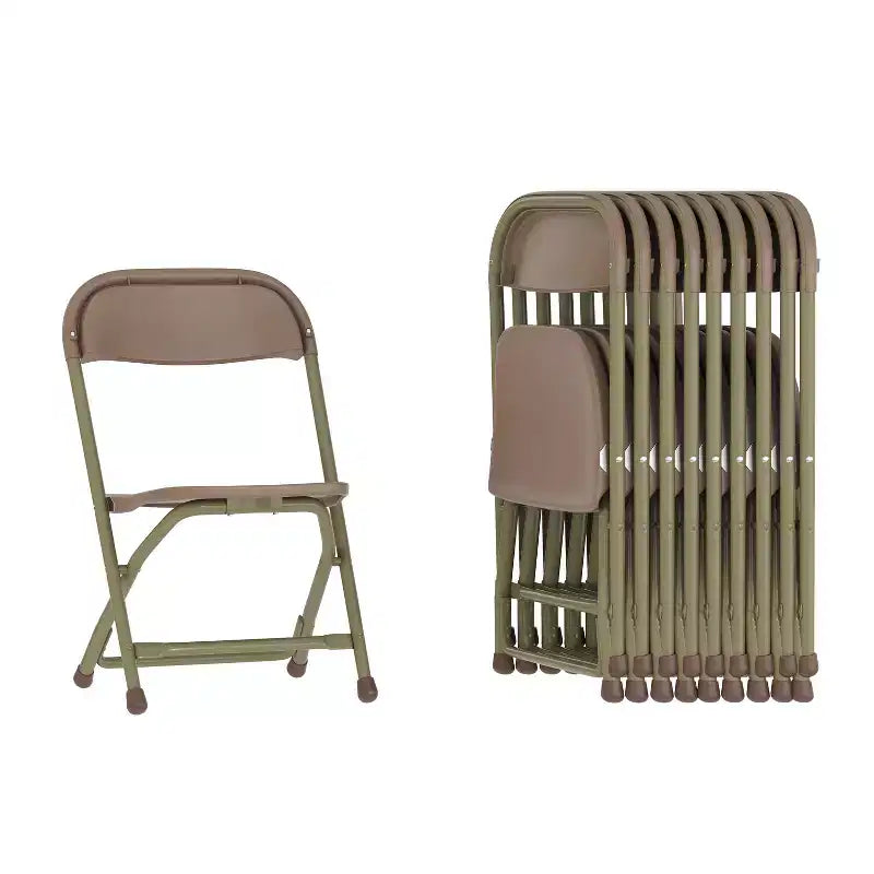 Chaise pliante en plastique pour enfants, lot de 10