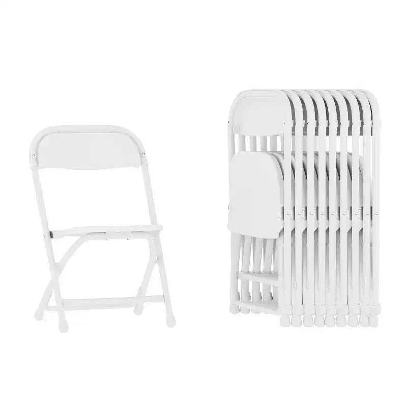 Chaise pliante en plastique pour enfants, lot de 10