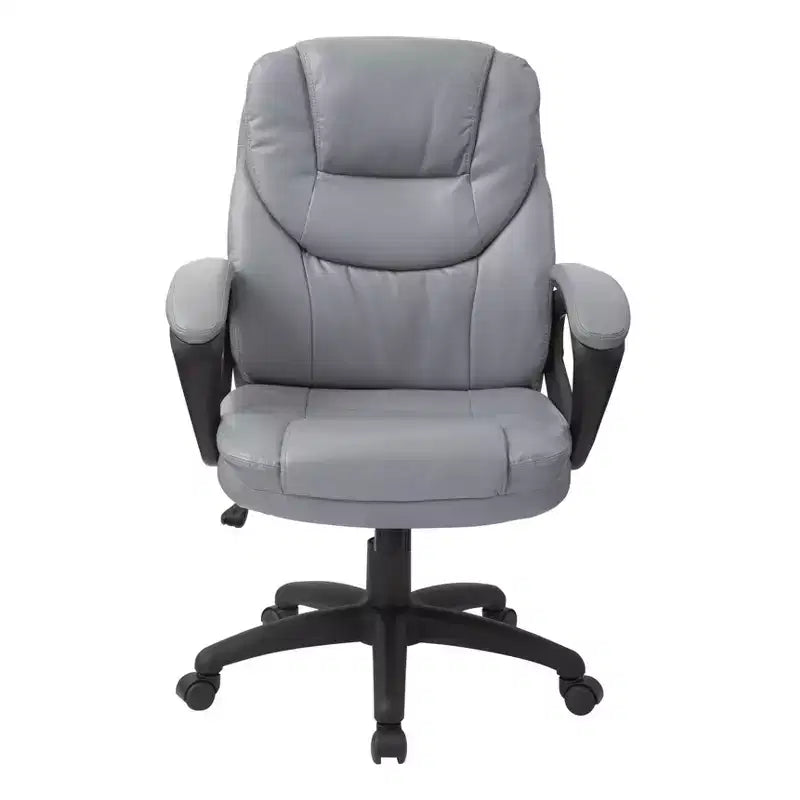 Fauteuil de direction en similicuir avec accoudoirs rembourrés