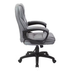 Fauteuil de direction en similicuir avec accoudoirs rembourrés