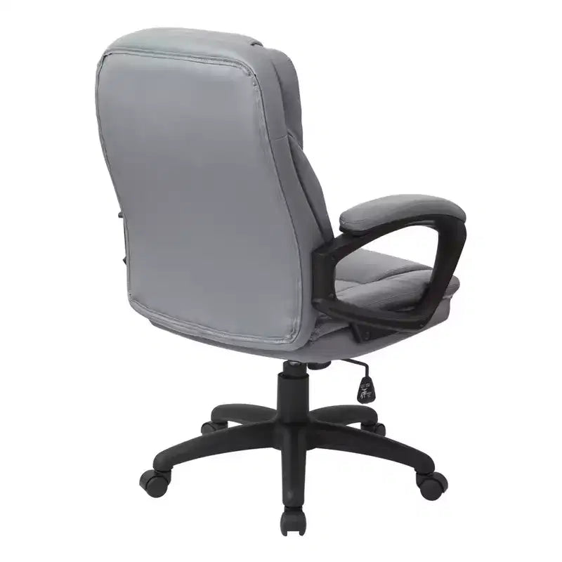 Fauteuil de direction en similicuir avec accoudoirs rembourrés