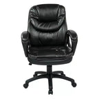 Fauteuil de direction en similicuir avec accoudoirs rembourrés