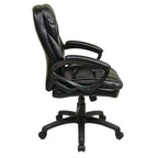 Fauteuil de direction en similicuir avec accoudoirs rembourrés