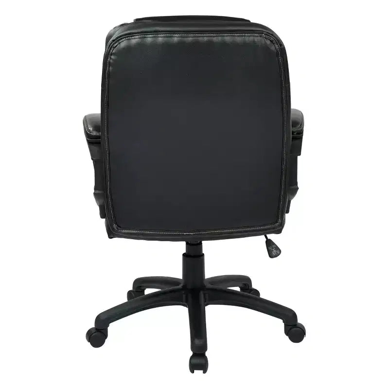 Fauteuil de direction en similicuir avec accoudoirs rembourrés