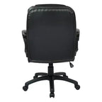 Fauteuil de direction en similicuir avec accoudoirs rembourrés