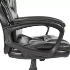 Fauteuil de direction en similicuir avec accoudoirs rembourrés