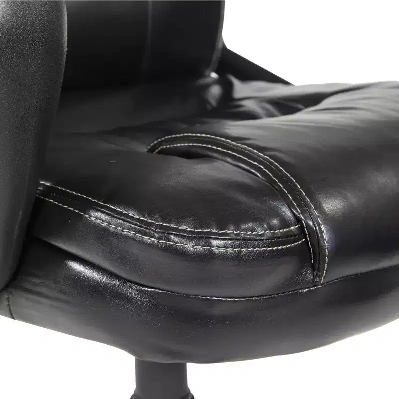 Fauteuil de direction en similicuir avec accoudoirs rembourrés