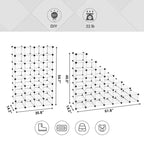 Étagère à chaussures - Organisateur de rangement de chaussures en plastique transparent à 28 emplacements, peu encombrant